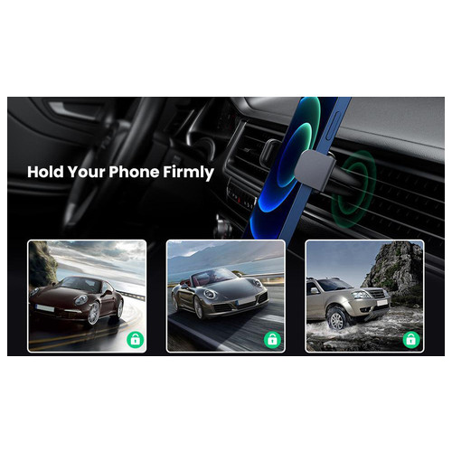 Автомобильные держатель для смартфна Ugreen LP120 Air Vent Mount Phone Holder Косм. Серый (10422) фото №10