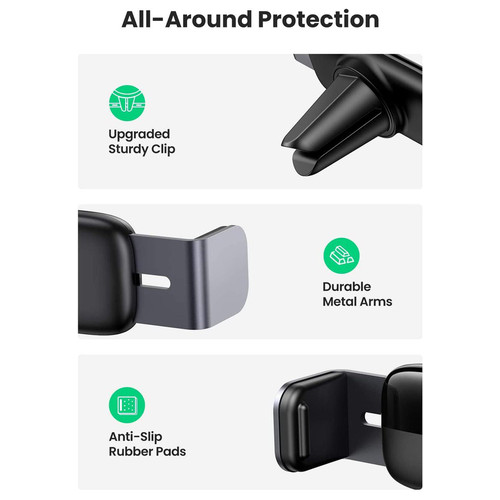 Автомобильные держатель для смартфна Ugreen LP120 Air Vent Mount Phone Holder Косм. Серый (10422) фото №5
