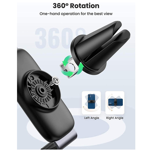 Автомобильные держатель для смартфна Ugreen LP120 Air Vent Mount Phone Holder Косм. Серый (10422) фото №4