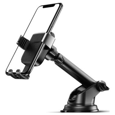 Универсальный автодержатель Ugreen LP200 Gravity Phone Holder with Suction Cup Black (60990B) фото №1