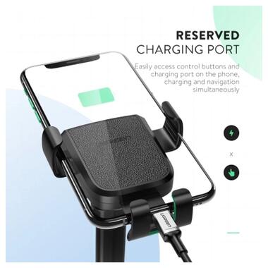 Универсальный автодержатель Ugreen LP200 Gravity Phone Holder with Suction Cup Black (60990B) фото №2
