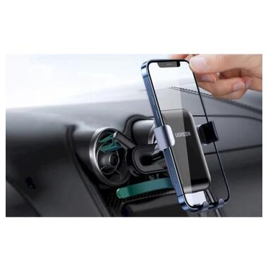 Универсальный автодержатель Ugreen LP274 Gravity Phone Holder for Round Air Vent Black (30401) фото №4