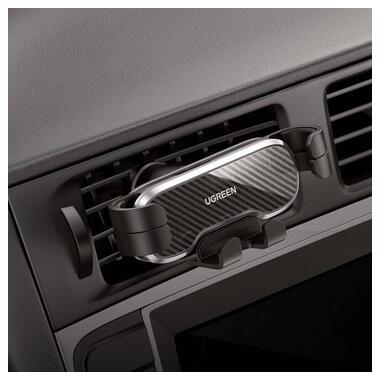 Автодержатель для телефона UGREEN LP228 Gravity Drive Air Vent Car Mount Phone Holder Black (UGR-80539) фото №4