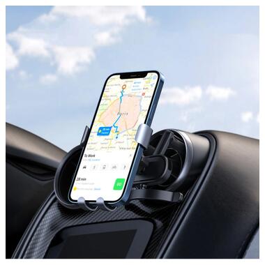 Автодержатель для телефона UGREEN LP274 Gravity Phone Holder for Round Air Vent gray (UGR-30401) фото №7