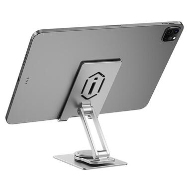 Підставка для планшетів WIWU ZM107 Desktop Rotation Stand  For Tablet up to 12.9 inch Silver  фото №4
