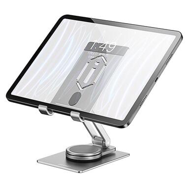Підставка для планшетів WIWU ZM107 Desktop Rotation Stand  For Tablet up to 12.9 inch Silver  фото №2
