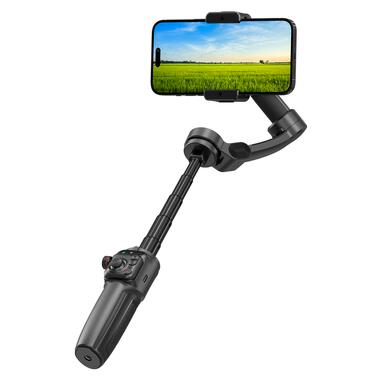 Трехосный стабилизатор WIWU AI Smart Checking Gimbal PRO Wi-SE016 Black (6977703654363) фото №1