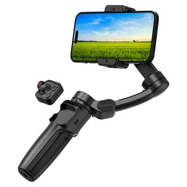 Трехосный стабилизатор WIWU AI Smart Checking Gimbal PRO Wi-SE016 Black (6977703654363) фото №3