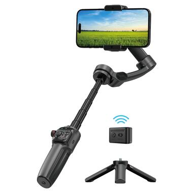 Трехосный стабилизатор WIWU AI Smart Checking Gimbal PRO Wi-SE016 Black (6977703654363) фото №6
