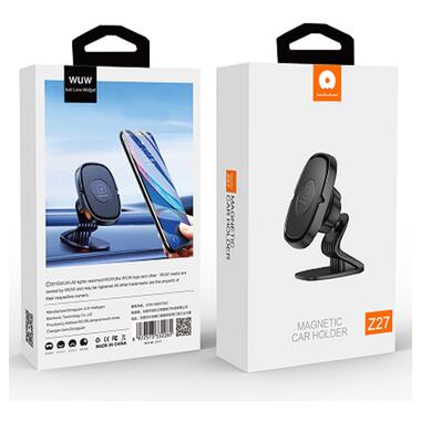 Автодержатель для телефона WUW Z27 Black (6972573332281) фото №2
