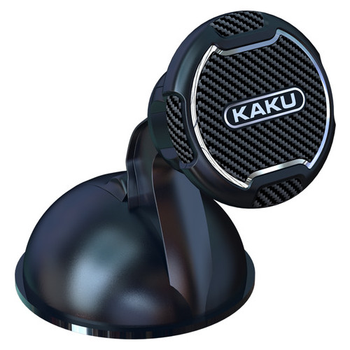 Автомобільний магнітний утримувач Kaku KSC-424C для телефону на присосці - Black фото №1