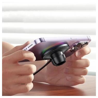 Универсальный автодержатель Essager Arpege 15W Magnetic Wirless Car Charger with Phone Holder Function (Rotate Version) Black (EZJCX-GY01B-Z) фото №5