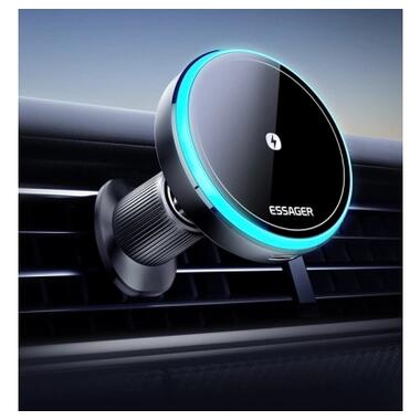 Универсальный автодержатель Essager Element magnetic wireless charging car bracket outlet+paste mode (EZJCX-YS01-Z) фото №6