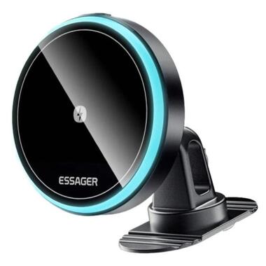 Универсальный автодержатель Essager Element magnetic wireless charging car bracket outlet+paste mode (EZJCX-YS01-Z) фото №1