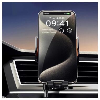 Универсальный автодержатель Essager Junyi 15W Wireless Phone Holder for Car (Air Outlet Type) (EZJWX-JY01-Z) фото №2