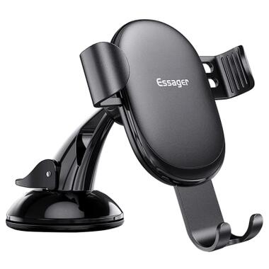 Универсальный автодержатель Essager MoJack Gravity Car Phone Holder (osculum type) Black (EZJXP-MJ01) фото №1