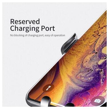 Универсальный автодержатель Essager MoJack Gravity Car Phone Holder (osculum type) Black (EZJXP-MJ01) фото №6