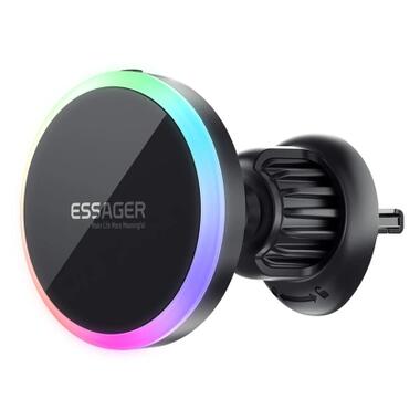 Универсальный автодержатель Essager Neon magnetic wireless charger car bracket beak hook+paste (EZJCX-NH01-Z) фото №2