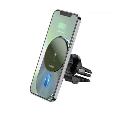Автотримач з БЗУ Hoco CA91 Magic magnetic wireless fast charging car holder 5W-15W BGrey фото №4