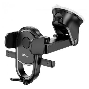 Автомобільний тримач холдер для телефону HOCO Integrity one-key car holder H5 | 4.5-7 | чорний фото №5