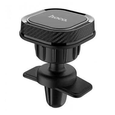 Автомобільний тримач для телефону Hoco CA52 Intelligent на дефлектор, Чорний (49710) фото №1