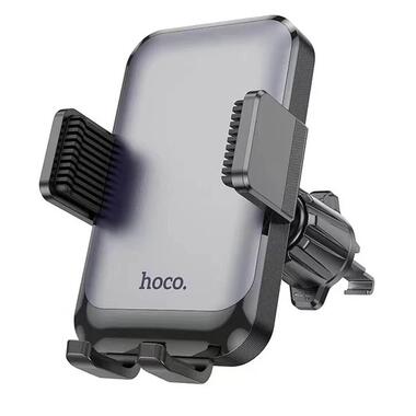 Автоутримувач Hoco H26 Rock push-type (air outlet) Black / Gray фото №1