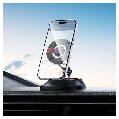 Автодержатель для телефона HOCO H90 Tower folding ring magnetic car holder(dashboard) (6942007662635) фото №8