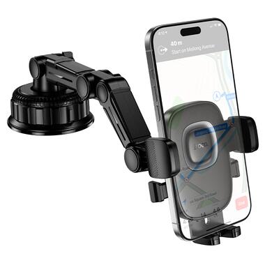 Автомобильный держатель для телефона HOCO H89 Crown large suction cup car holder(center console) (6942007662628) фото №3