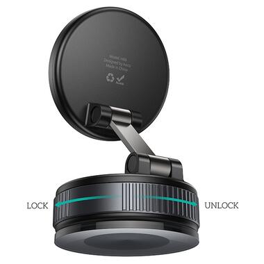 Автодержатель для телефона HOCO H86 Dragon manual suction cup magnetic holder(universal) (6942007658560) фото №3