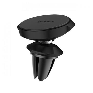 Тримач для мобільного Baseus Small ears series Magnetic suction bracket (Air outlet type) Black (SUER-A01) фото №1