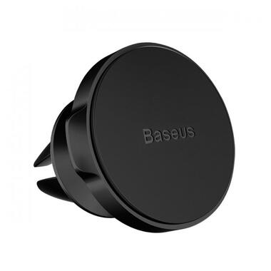 Тримач для мобільного Baseus Small ears series Magnetic suction bracket (Air outlet type) Black (SUER-A01) фото №4
