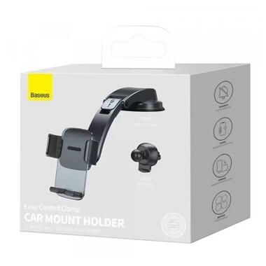 Автотримач Baseus Easy Control Clamp Car Mount Holder (A Set) Black (SUYK000001) фото №12