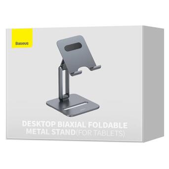 Підставка для планшета Baseus Biaxial Foldable Metal Stand (LUSZ000113) Grey фото №6