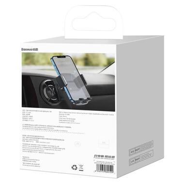 Тримач BASEUS Easy Control Clamp Car Mount Holder (Applicable to Round Air Outlet) чорний (SUYK000201) фото №10