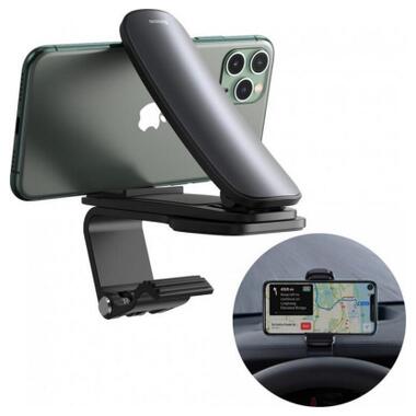 Универсальный автодержатель Baseus Big Mouth Pro Car Mount (applicable to centre console) Black (SUDZ-A01) фото №5