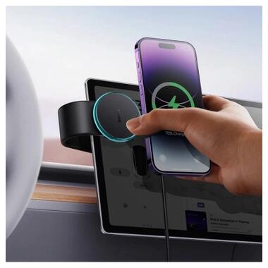 Универсальный автодержатель Baseus C02 Pro Series Magnetic Wireless Charging Car Mount Cluster Black (C40156000111-00) фото №9