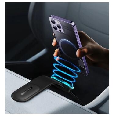 Универсальный автодержатель Baseus C02 Pro Series Magnetic Wireless Charging Car Mount Cluster Black (C40156000111-00) фото №11