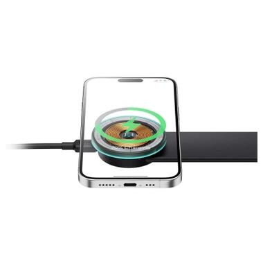 Универсальный автодержатель Baseus C02 Pro Series Magnetic Wireless Charging Car Mount Cluster Black (C40156000111-00) фото №6