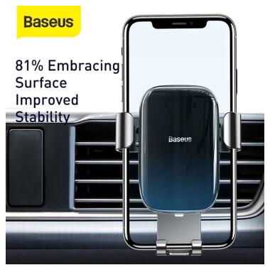 Универсальный автодержатель Baseus Glaze Cravity Car Mount Black (SUYL-LG01) фото №10