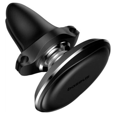 Универсальный автодержатель Baseus Magnetic Car Mount Phone Holder with Cable Clip Air Vent Version Cluster Black (C40141201113-00) фото №3
