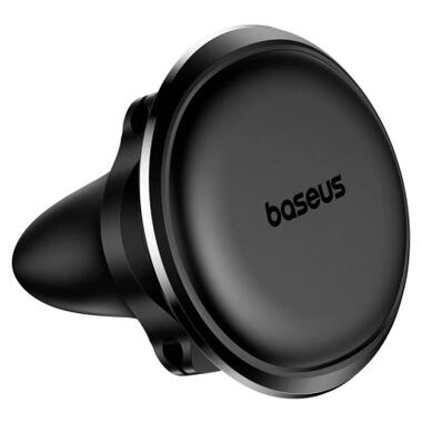 Универсальный автодержатель Baseus Magnetic Car Mount Phone Holder with Cable Clip Air Vent Version Cluster Black (C40141201113-00) фото №2