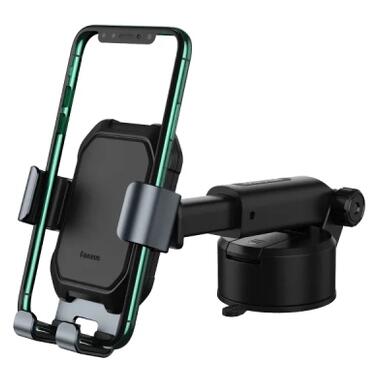 Универсальный автодержатель Baseus Tank gravity car mount holder with suction base Tarnish Black (SUYL-TK01) фото №2