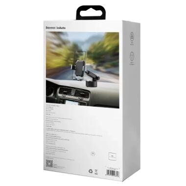 Универсальный автодержатель Baseus Tank gravity car mount holder with suction base Tarnish Black (SUYL-TK01) фото №8