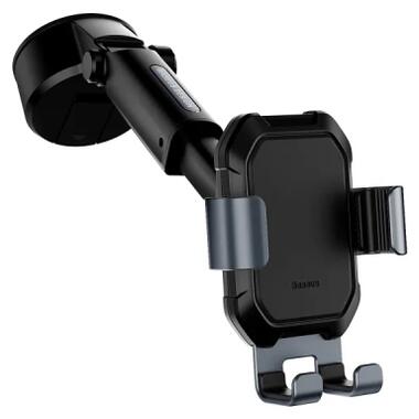 Универсальный автодержатель Baseus Tank gravity car mount holder with suction base Tarnish Black (SUYL-TK01) фото №4