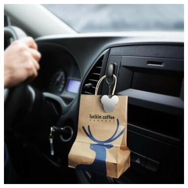 Универсальный автодержатель Baseus крючок Small Shell Vehicle Hook (ACGGBK-01) фото №9