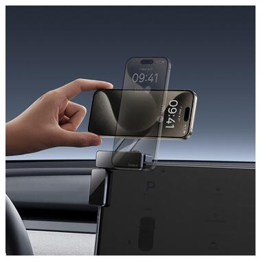 Автодержатель для телефона Baseus MaxView Magnetic Car Mount for In-Vehicle Infotainment Screen Space Grey (C40180701813-00) фото №9