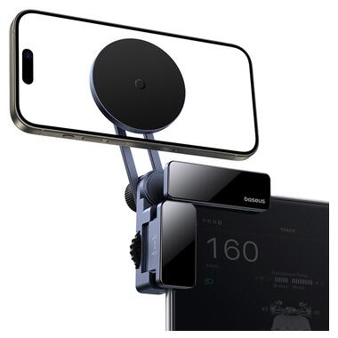 Автодержатель для телефона Baseus MaxView Magnetic Car Mount for In-Vehicle Infotainment Screen Space Grey (C40180701813-00) фото №5