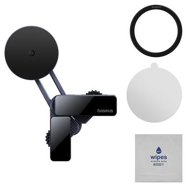 Автодержатель для телефона Baseus MaxView Magnetic Car Mount for In-Vehicle Infotainment Screen Space Grey (C40180701813-00) фото №7