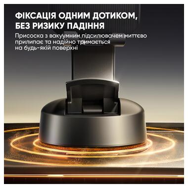 Автодержатель для телефона Baseus PrimeTrip C03 Air Clamping Car Mount (Suction Cup Version Cosmic Black) (C0013C01) фото №2