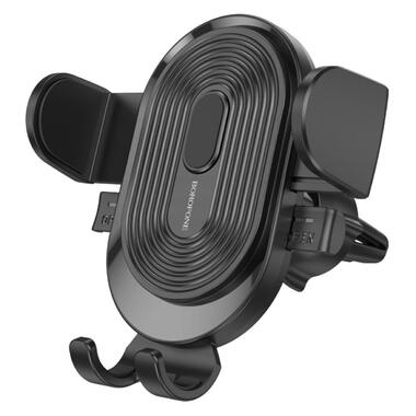 Тримач для мобільного BOROFONE BH84 Experience one-button car holder(air outlet) Black фото №1